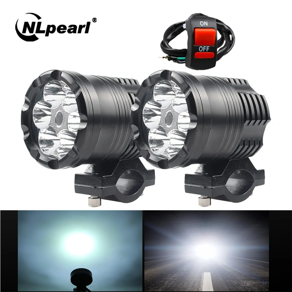 Universal Motorcycle Led Headlight Projector - NLpearl 60W Faro LED para motocicleta