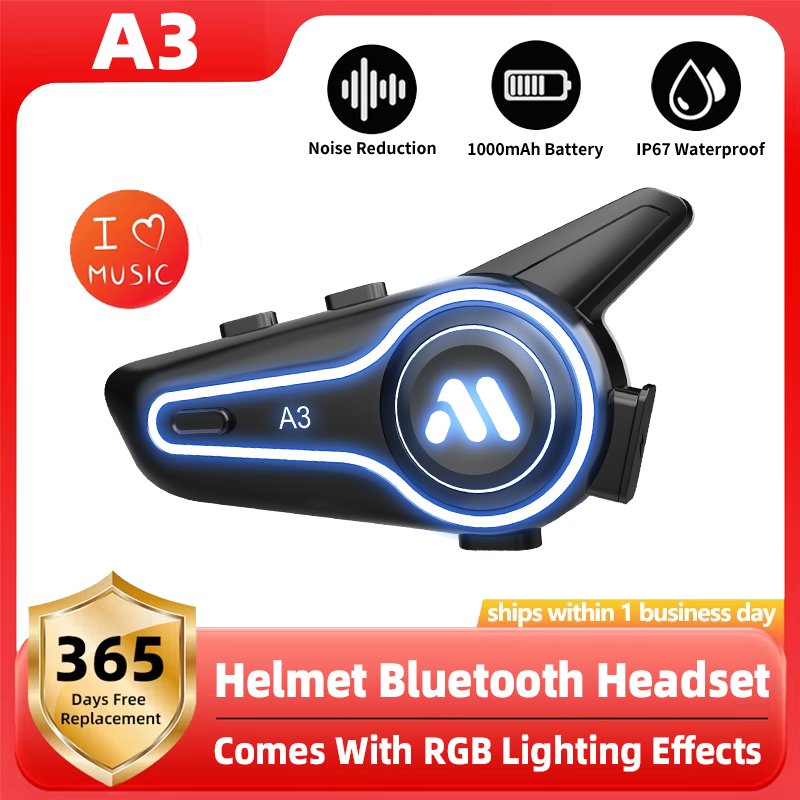 Full Face Motorcycle Helmet With Bluetooth - Nuevo A3 casco de motocicleta auriculares