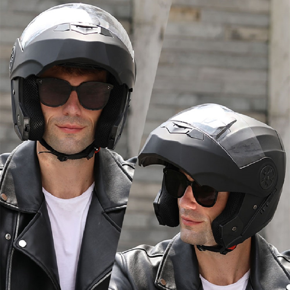 Casco Modular de doble lente p - Full Face Motorcycle Helmet With Bluetooth reseña y precio