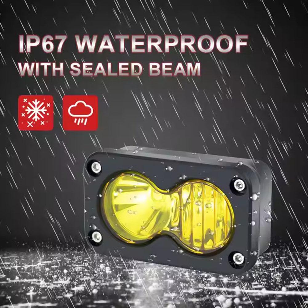 Faro LED de 20W, reflector cua - Universal Motorcycle Led Headlight Projector reseña y precio