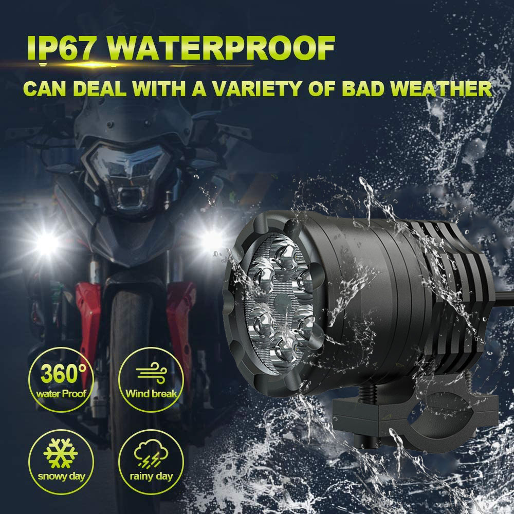 NLpearl 60W Faro LED para moto - Universal Motorcycle Led Headlight Projector reseña y precio