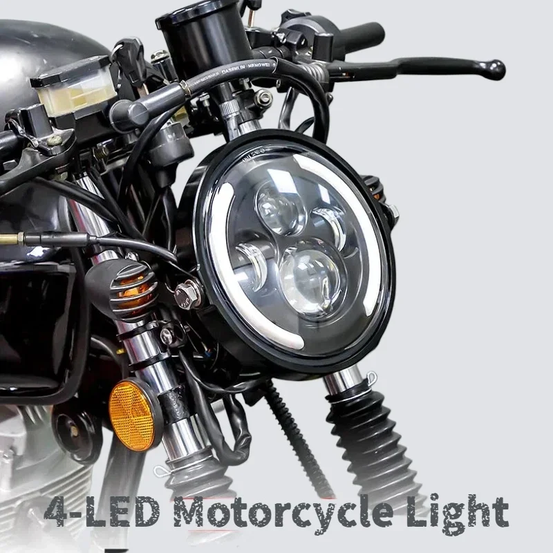 Faro LED de 50W y 7 pulgadas ( - Universal Motorcycle Led Headlight Projector reseña y precio