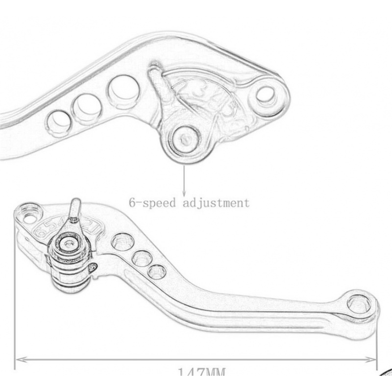 Palanca de embrague, juego de  - Cnc Aluminum Adjustable Brake Clutch Levers reseña y precio